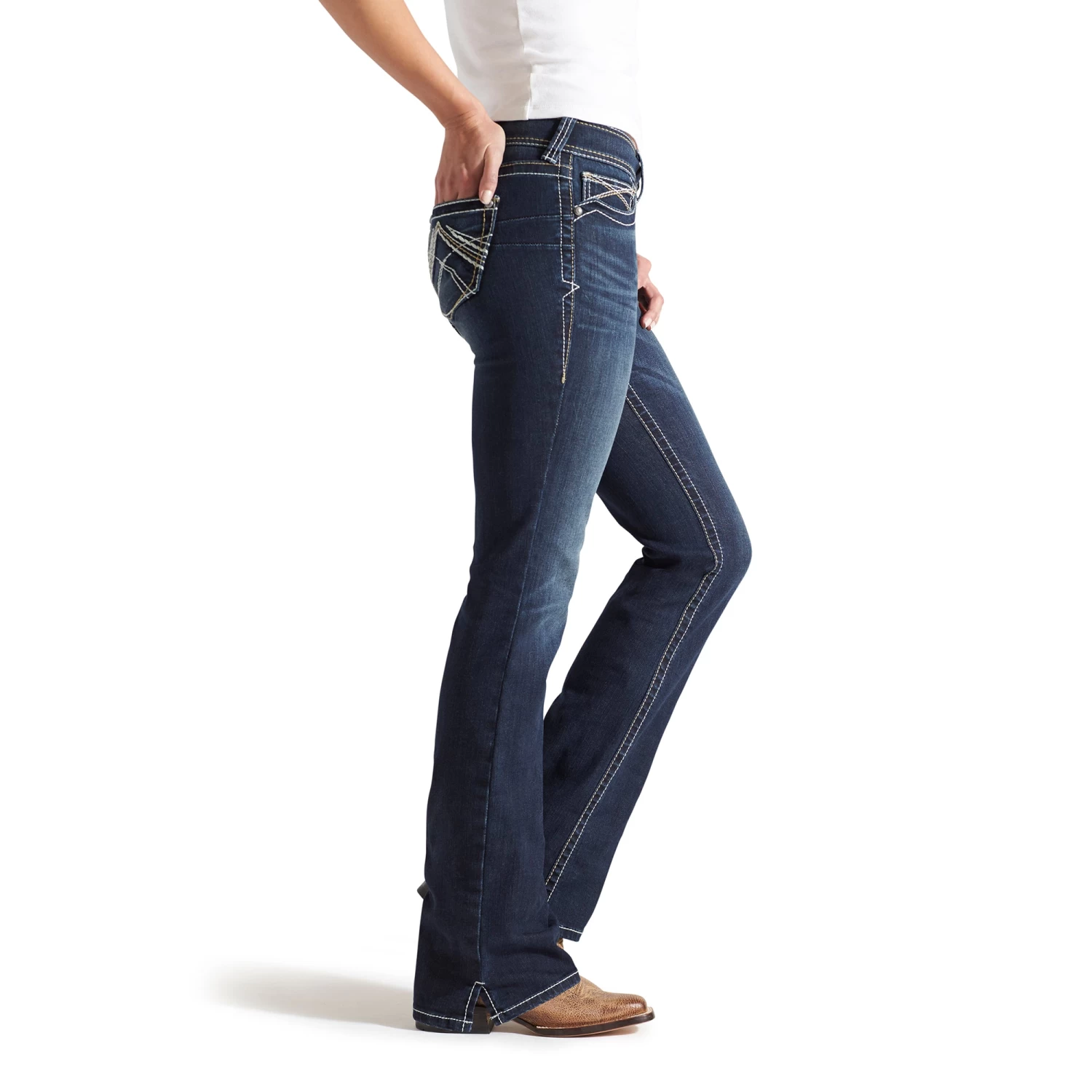 Ariat R.E.A.L.™ Mid Rise Stretch Whipstitch Boot Cut 5 Ariat R.E.A.L.™ Mid Rise Stretch Whipstitch Boot Cut - Image 3