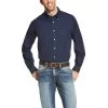 Ariat Wrinkle Free Solid Shirt -Ariat 10020330 FRONT f709ce7e d80d 414b a09c cd2e839515d8