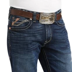 Ariat M4 Low Rise Stretch Barstow Stackable Straight Leg -Ariat 10037969 02