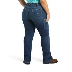 Ariat Rebar Work Flex Perfect Rise Riveter Boot Cut -Ariat 10039142 back plus