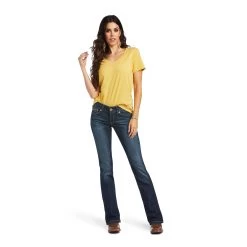 Ariat R.E.A.L.™ Mid Rise Arrow Fit Vicky Boot Cut -Ariat 10040798 full