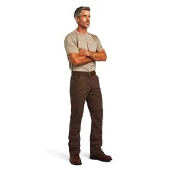 Ariat Rebar M5 Straight DuraStretch Washed Twill Dungaree Straight Leg Pant 10 Ariat Rebar M5 Straight DuraStretch Washed Twill Dungaree Straight Leg Pant -Ariat 10041064 full