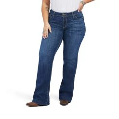 Ariat Trouser Mid Rise Amaryllis Wide Leg -Ariat 10041108 front plus