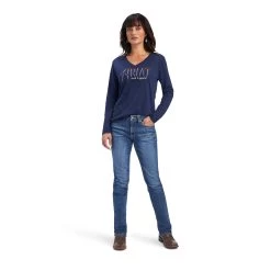 Ariat REAL Chest Logo Relaxed Tee 13 Ariat REAL Chest Logo Relaxed Tee -Ariat 10041339 full