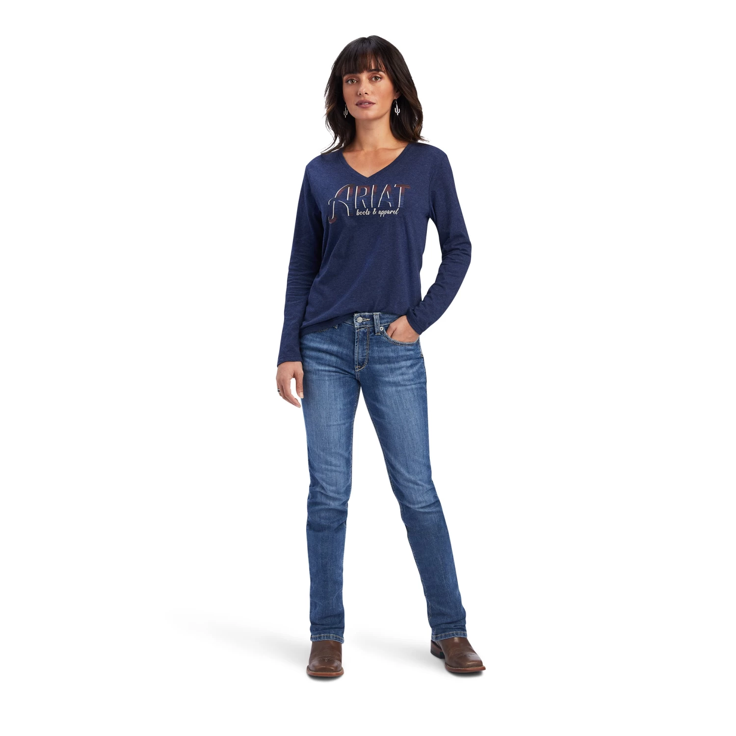 Ariat REAL Chest Logo Relaxed Tee 8 Ariat REAL Chest Logo Relaxed Tee - Image 6