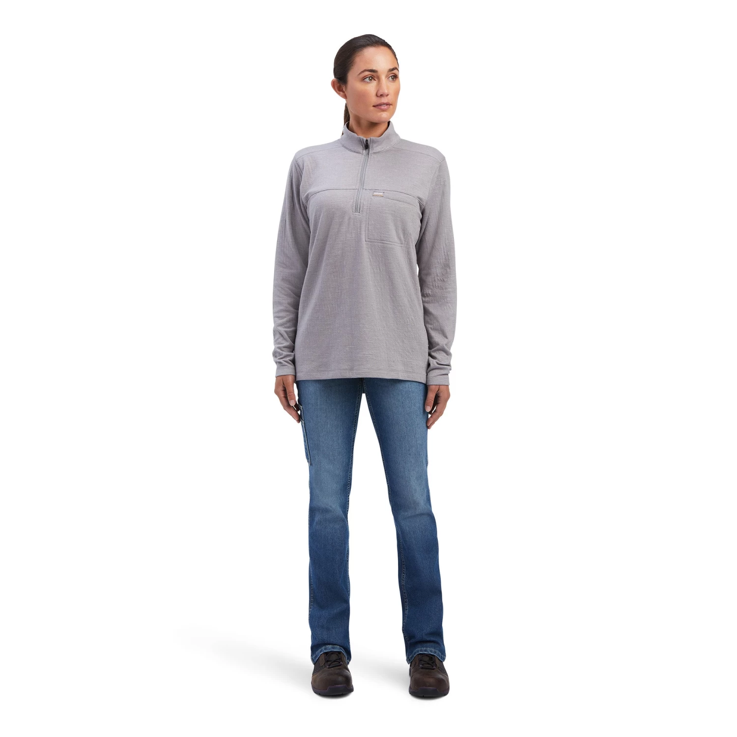 Ariat Rebar Foundation 1/4 Zip Shirt 6 Ariat Rebar Foundation 1/4 Zip Shirt - Image 4