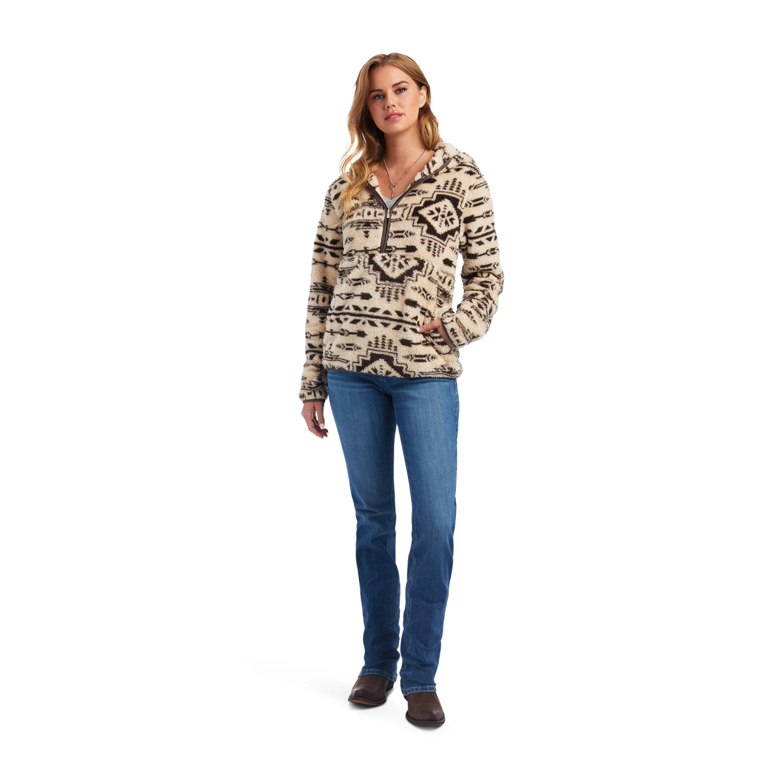 Ariat REAL Berber Pullover Sweatshirt 8 Ariat REAL Berber Pullover Sweatshirt - Image 6