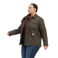 Ariat Rebar DuraCanvas Sherpa-Lined Coat -Ariat 10041470 front plus