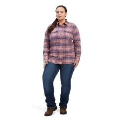 Ariat Rebar Flannel DuraStretch Work Shirt -Ariat 10041593 full plus