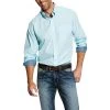 Ariat Wrinkle Free Solid Pinpoint Oxford Classic Fit Shirt -Ariat 10041618 front