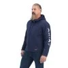 Ariat Rebar Stretch Canvas Softshell Hooded Logo Jacket -Ariat 10041629 front
