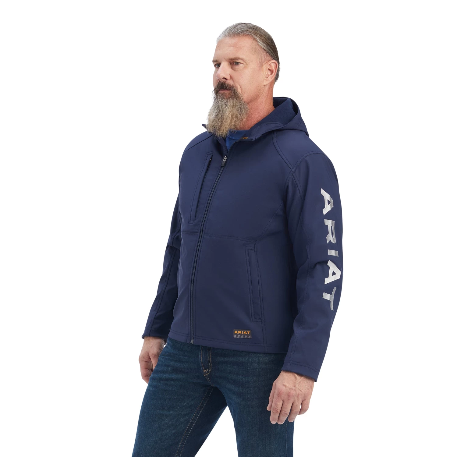 Ariat Rebar Stretch Canvas Softshell Hooded Logo Jacket 3 Ariat Rebar Stretch Canvas Softshell Hooded Logo Jacket