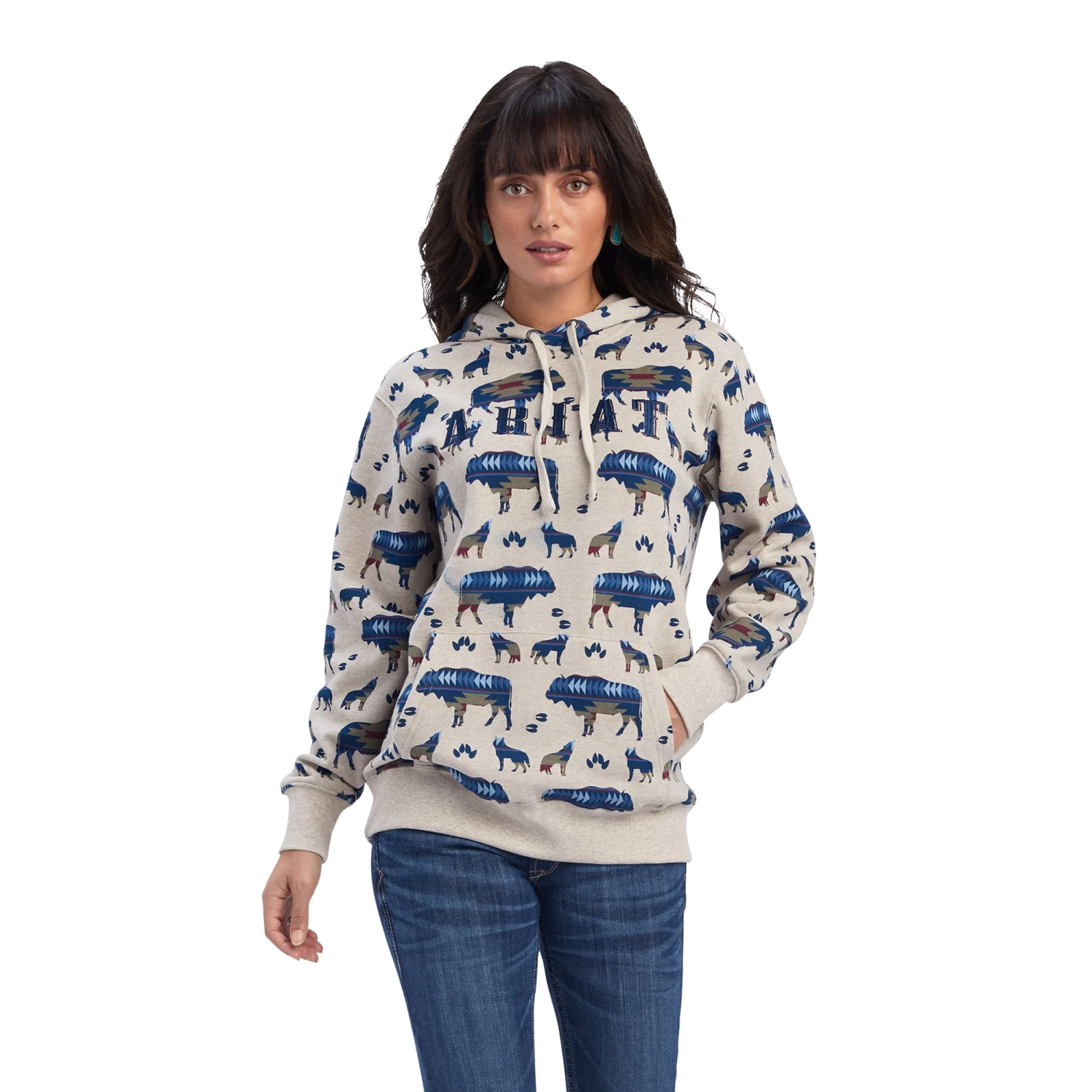 Ariat REAL Allover Print Hoodie 5 Ariat REAL Allover Print Hoodie - Image 3