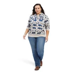 Ariat REAL Allover Print Hoodie 13 Ariat REAL Allover Print Hoodie -Ariat 10041657 full plus