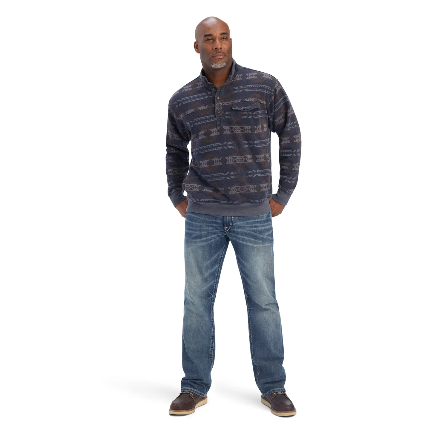 Ariat Printed Overdyed Washed Sweater 5 Ariat Printed Overdyed Washed Sweater - Image 3