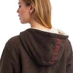Ariat REAL Sherpa Lined Long Full Zip Hoodie -Ariat 10041807 detail02