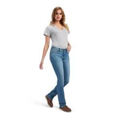 Ariat REAL Mid Rise Arrow Fit Esmeralda Straight Leg -Ariat 10042183 full