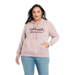 Ariat REAL Sequin Logo Hoodie -Ariat 10042236 front plus