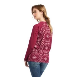 Ariat REAL Printed Henley Shirt -Ariat 10042299 back