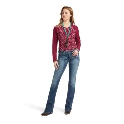 Ariat REAL Printed Henley Shirt -Ariat 10042299 full