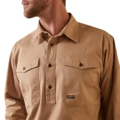 Ariat Rebar Half Button Workshirt -Ariat 10042857 detail02