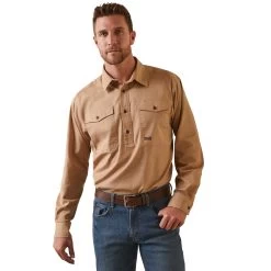 Ariat Rebar Half Button Workshirt
