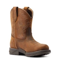Ariat Women's Anthem Round Toe Shortie Waterproof -Ariat 10044411 medial
