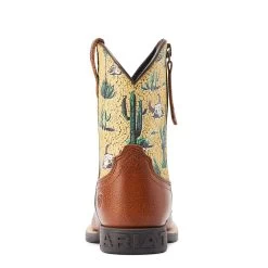 Ariat Kid's Child Round Up Wide Square Toe Easy Fit -Ariat 10044425 heel