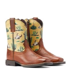 Ariat Kid's Child Round Up Wide Square Toe Easy Fit -Ariat 10044425 pair