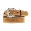 Men's Floral Stamped Belt -Ariat A1012402 front