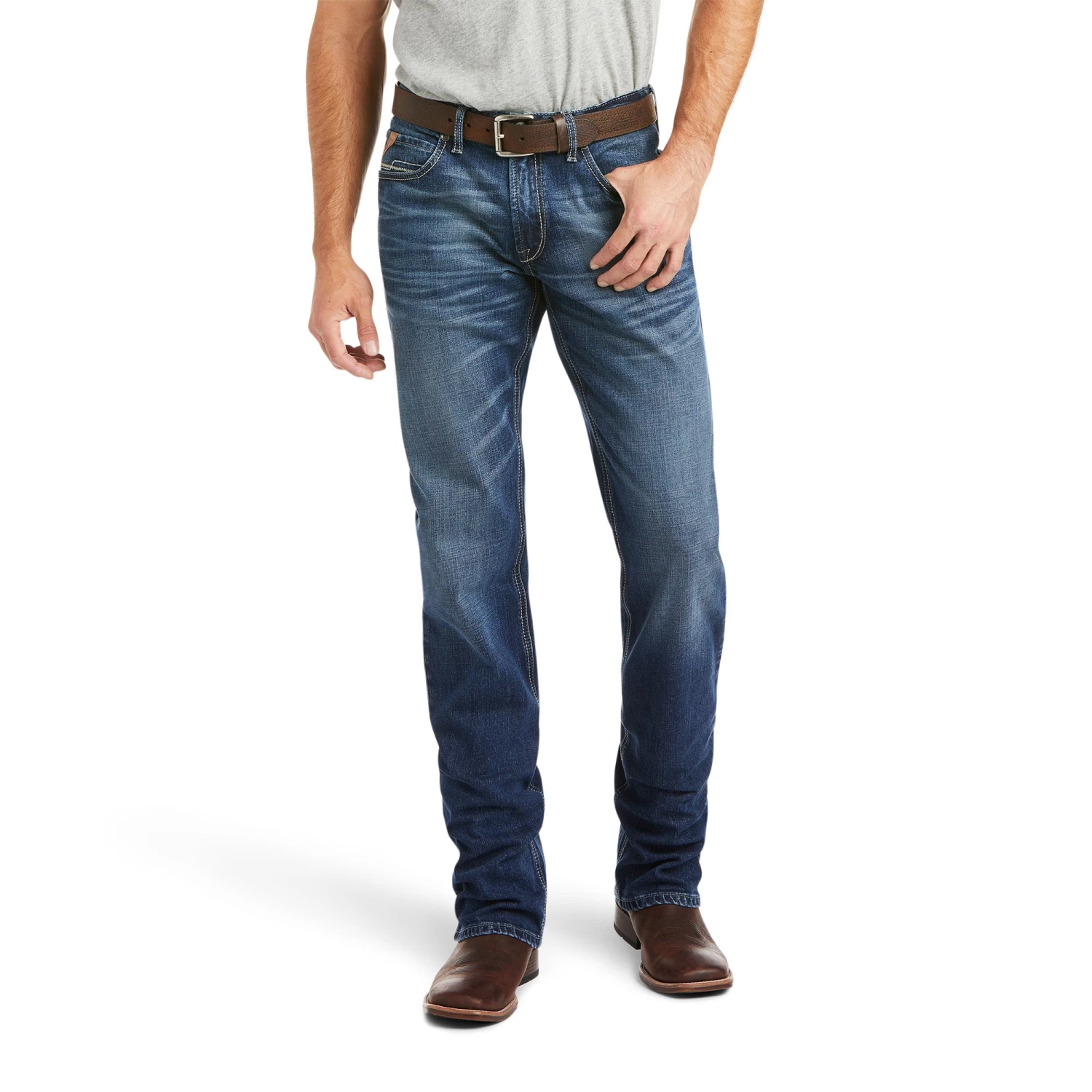 Ariat M4 Low Rise Stretch 3D Clovis Stackable Straight Leg 3 Ariat M4 Low Rise Stretch 3D Clovis Stackable Straight Leg