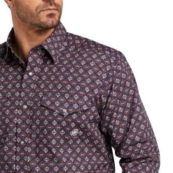 Ariat Savion Classic Fit Snap Shirt 7 Ariat Savion Classic Fit Snap Shirt -Ariat F21 MNS WEST 10038037 detail01