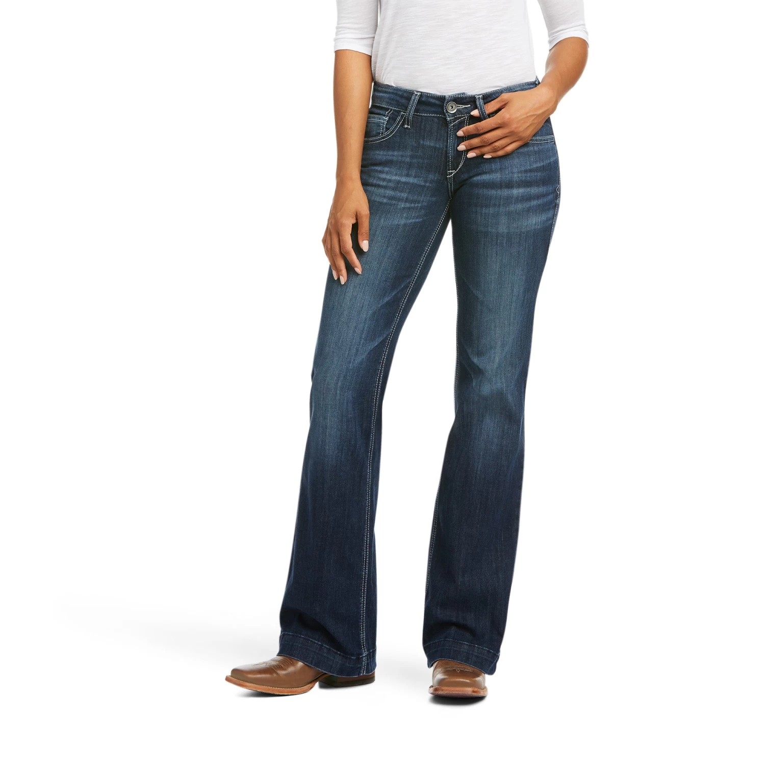 Ariat Trouser Mid Rise Melanie Wide Leg 3 Ariat Trouser Mid Rise Melanie Wide Leg