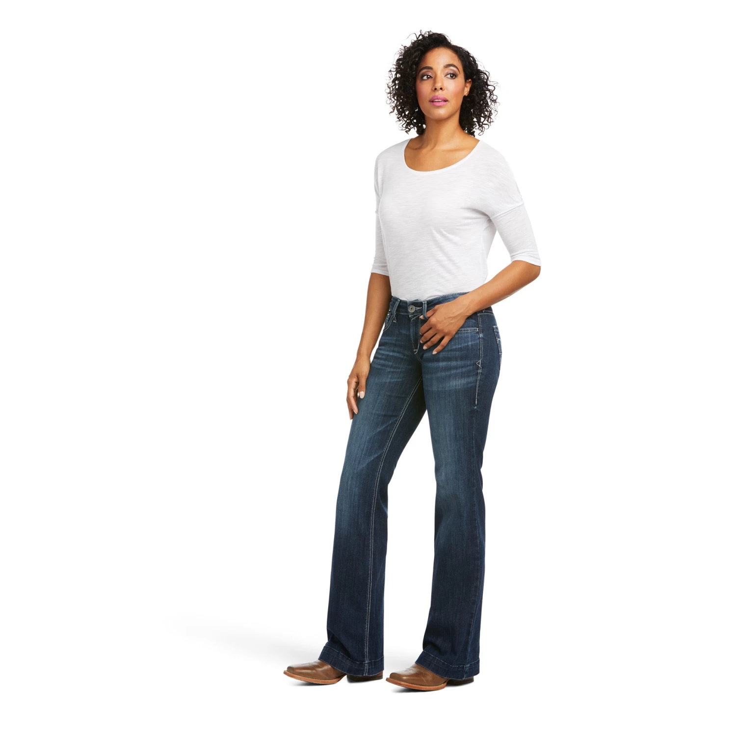 Ariat Trouser Mid Rise Melanie Wide Leg 8 Ariat Trouser Mid Rise Melanie Wide Leg - Image 6