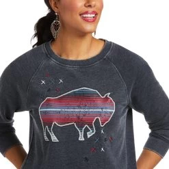 Ariat Heather FT Sweatshirt 8 Ariat Heather FT Sweatshirt -Ariat F21 WMS WEST 10037908 detail02
