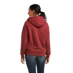 Ariat REAL Sherpa Full Zip Hoodie -Ariat F21 WMS WEST 10037930 back