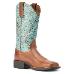 Ariat Women's Round Up Wide Square Toe 14 Ariat Women's Round Up Wide Square Toe -Ariat F22 WMS WEST 10042534 medial