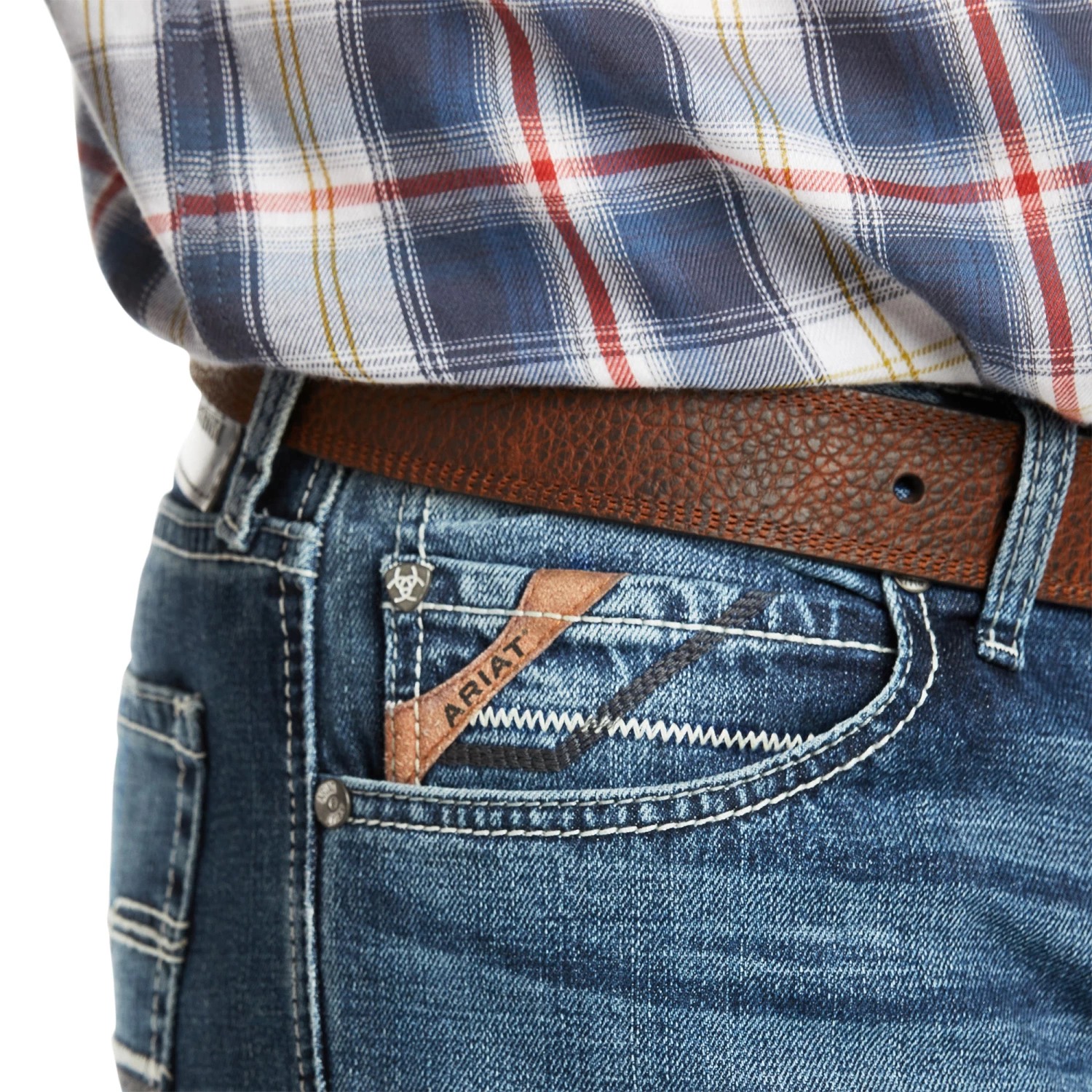 Ariat M7 Slim Stretch Percell Stackable Straight Leg 6 Ariat M7 Slim Stretch Percell Stackable Straight Leg - Image 4