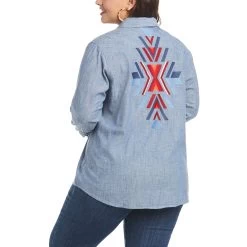 Ariat REAL Billie Jean Shirt -Ariat S21 WMS WEST 10035541 back plus