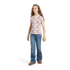 Ariat Girl's REAL Yuma Print Graphic Tee -Ariat S22 GLS WEST 10039503 full