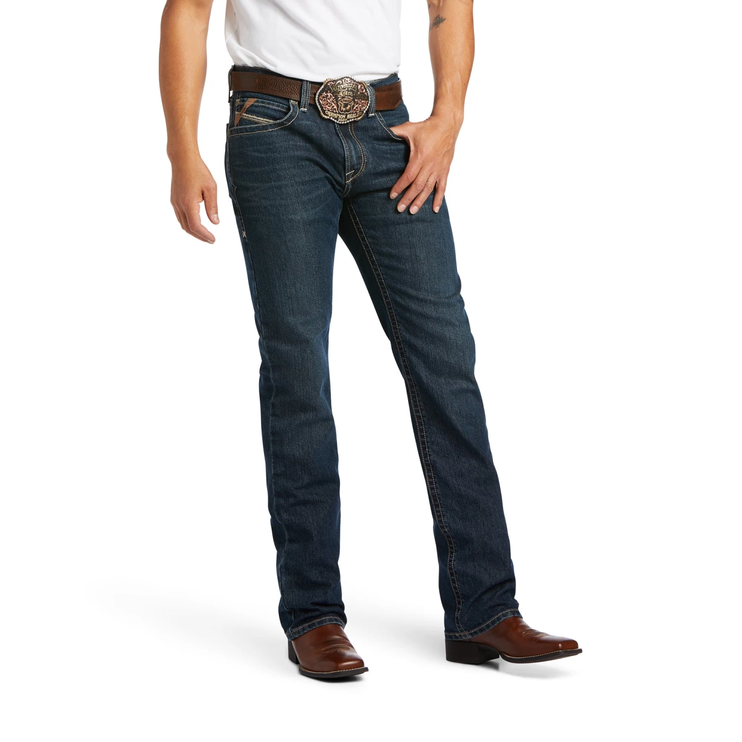 Ariat M2 Traditional Relaxed Stretch Gage Stackable Boot Cut 3 Ariat M2 Traditional Relaxed Stretch Gage Stackable Boot Cut