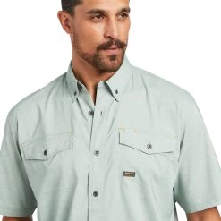Ariat Rebar Made Tough Venttek Durastretch Work Shirt -Ariat S22 MNS WORK 10039324 detail01