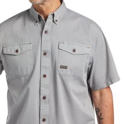 Ariat Rebar Washed Twill Work Shirt 7 Ariat Rebar Washed Twill Work Shirt -Ariat S22 MNS WORK 10039482 detail01