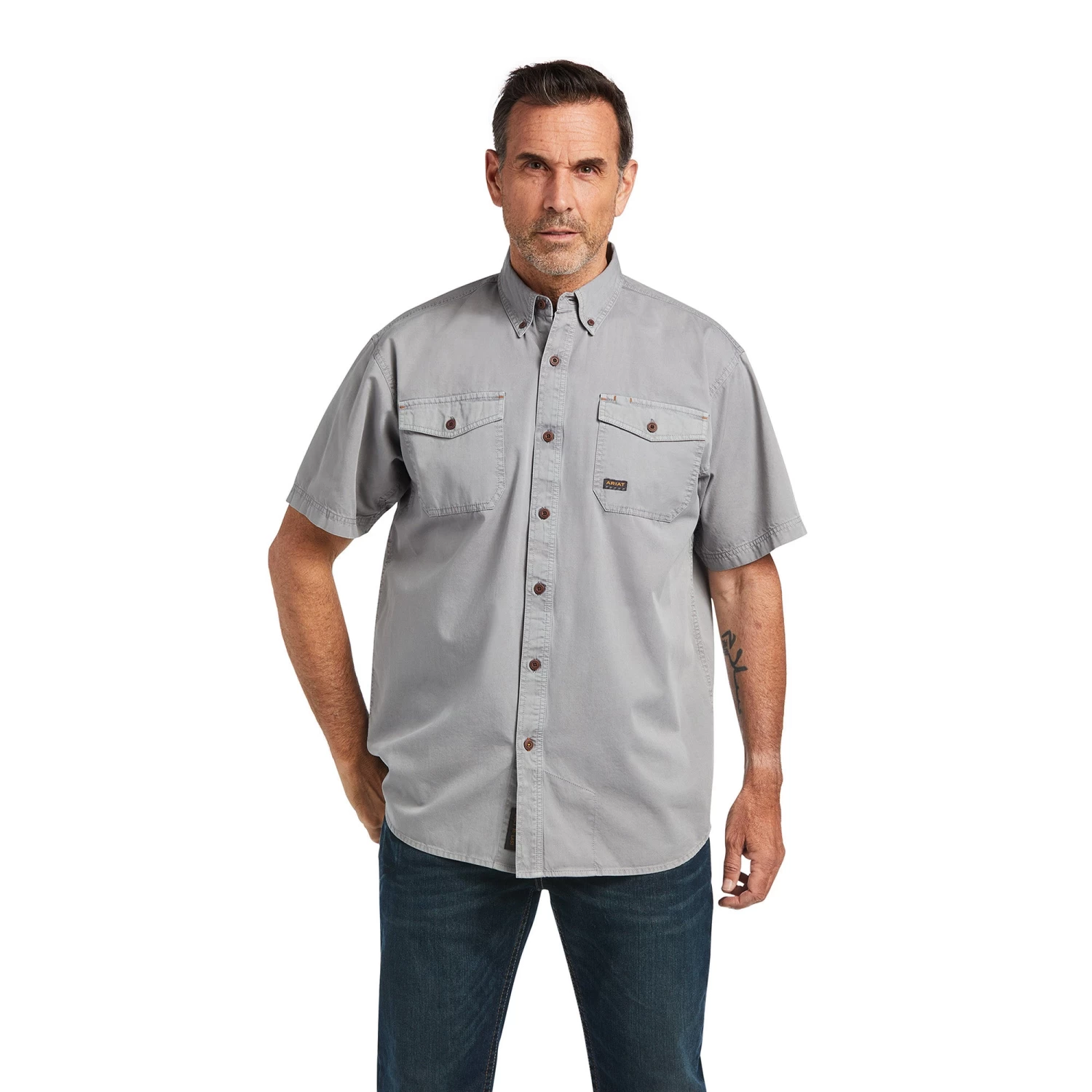 Ariat Rebar Washed Twill Work Shirt 3 Ariat Rebar Washed Twill Work Shirt
