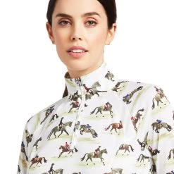 Ariat Sunstopper 2.0 1/4 Zip Baselayer -Ariat S22 WMS ENGL 10039354 detail01