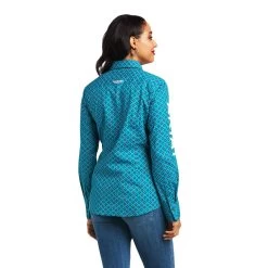 Ariat Team Kirby Stretch Shirt -Ariat S22 WMS WEST 10039455 back