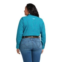 Ariat Team Kirby Stretch Shirt -Ariat S22 WMS WEST 10039455 back plus