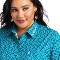 Ariat Team Kirby Stretch Shirt -Ariat S22 WMS WEST 10039455 detail01 plus