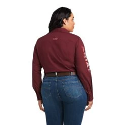 Ariat Team Kirby Stretch Shirt -Ariat S22 WMS WEST 10039458 back plus