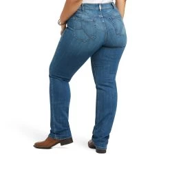 Ariat R.E.A.L. Mid Rise Arrow Fit Catherine Straight Leg -Ariat S22 WMS WEST 10039605 back plus